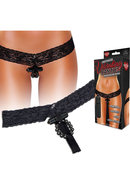 Hustler Toys Crotchless Panty Vibe With Pleasure Beads -...