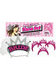 Bride-to-be Party Tiara Set Silver And Pink (5 Per Set)